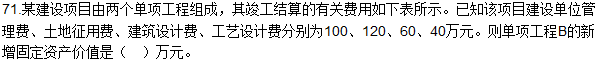 2016造價師《建設(shè)工程計(jì)價》試題及答案(71-72題)
