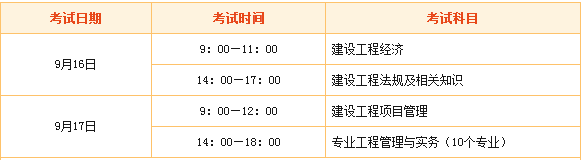 廣西2018年一級(jí)建造師考試時(shí)間是什么時(shí)候？