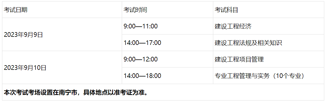 一、考試時間、科目及考場設(shè)置