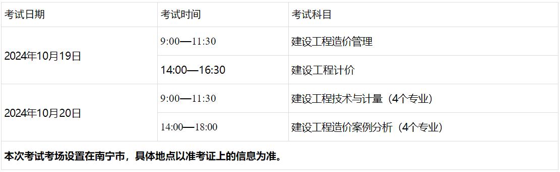 考試時(shí)間、科目及考場(chǎng)設(shè)置 ?